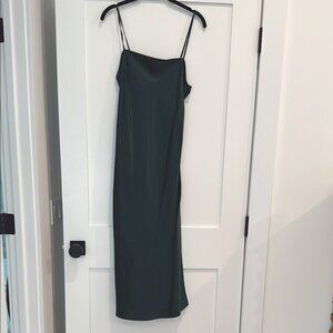 Elegant Green Slip Dress